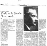 Trakl en la sombra de las redes la analítica de Heidegger