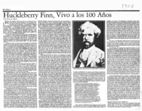 Huckleberry Finn, vivo a los 100 años