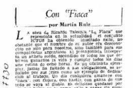 Con "Fiaca"