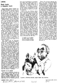 Decir basta y después morir.