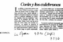 Corin y los culebrones.