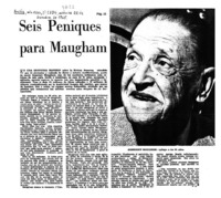 Seis peniques para Maugham