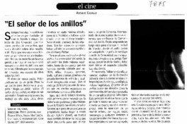 "El Señor de los anillos"