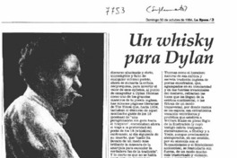 Un whisky para Dylan