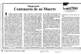 Centenario de su muerte