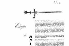 Elegía a Dylan Thomas