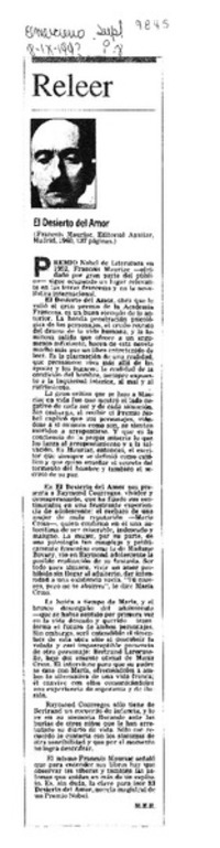 El desierto del amor