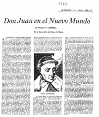 Don Juan en el Nuevo Mundo