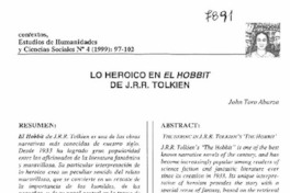 Lo Heroico en el Hobbit de J.R.R. Tolkien