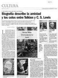 Biografía describe la amistad y los celos entre Tolkien y C. S. Lewis