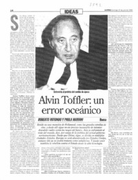 Alvin Toffler: un error oceánico