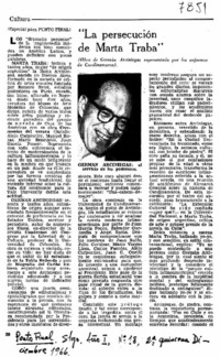 "La persecución de Marta Traba"