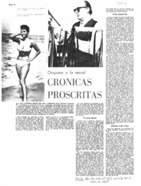 Crónicas proscritas Onganía y la moral