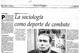 La sociología como deporte de combate