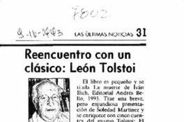Reencuentro con un clásico: León Tolstoi
