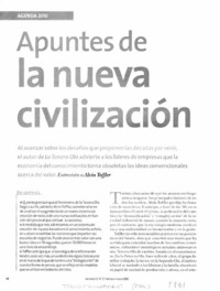 Apuntes de la nueva civilización