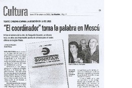 "El Coordinador" toma la palabra en Moscú.