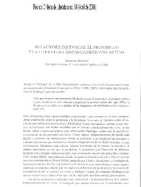 Relaciones equívocas: el prostíbulo y la literatura hispanoamericana actual