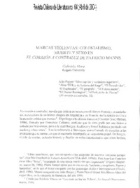 Marcas violentas: colonialismo, muerte y sexo en el corazón a contraluz de Patricio Manns