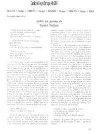 Sobre un poema de David Valjalo