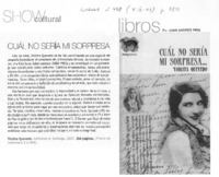 Cuál no sería mi sorpresa