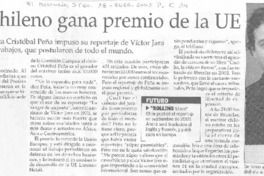 Un chileno gana premio de la UE