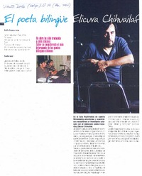 El Poeta bilingüe Elicura Chihuailaf