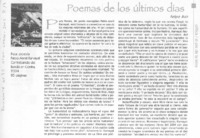 Poemas de los últimos días