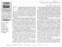 Vacua política