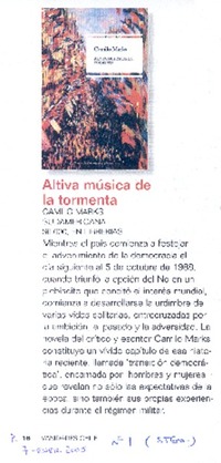 Altiva música de la tormenta