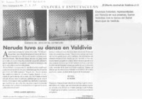Neruda tuvo su danza en Valdivia