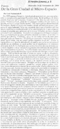 De la gran ciudad al micro-espacio