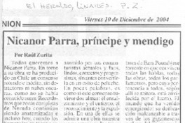 Nicanor Parra, príncipe y mendigo