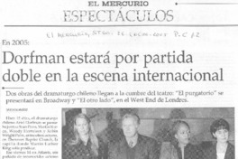 Dorfman estará por partida doble en la escena internacional