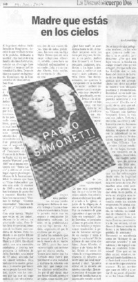 Madre que estás en los cielos