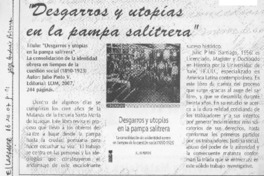 Desgarros y utopías en la pampa salitrera