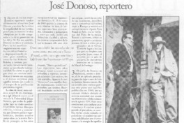 José Donoso, reportero