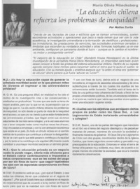 La educación chilena refuerza los problemas de inequidad" (entrevista)