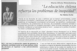 La educación chilena refuerza los problemas de inequidad" (entrevista)