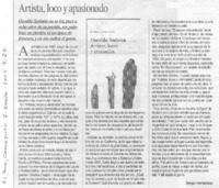 Artista, loco y apasionado