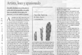 Artista, loco y apasionado