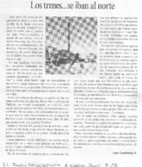 Los trenes... iban al norte
