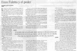Enzo Faletto y el poder
