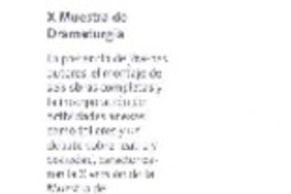 X muestra de dramaturgia