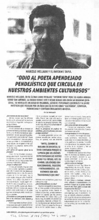 "Odio al poeta apendejado pendejístico que circula en nuestros ambientes culturosos" [entrevista]