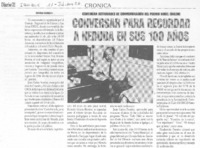 Conversar para recordar a Neruda en sus 100 años