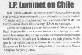 J. P. Luminet en Chile
