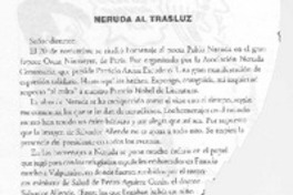 Neruda al trasluz