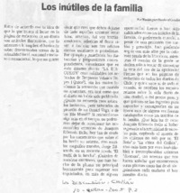 Los inútiles de la familia