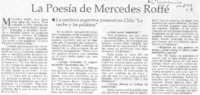 La poesía de Mercedes Roffé [entrevista]